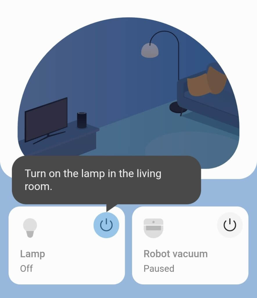 فعال نمودن لامپ ها و ربات های وکیوم و همچنین برنامه ریزی اشیا