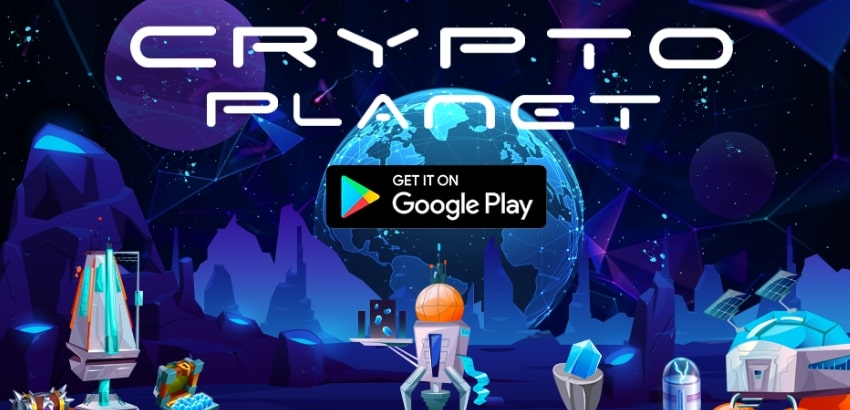 بازی بلاکچین موبایل CRYPTO PLANET