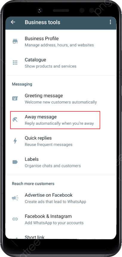 نحوه ارسال پیام اتوماتیک در واتساپ