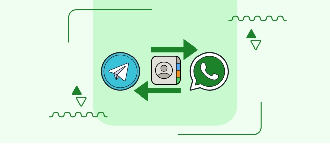 Transfer contacts from Telegram to WhatsApp