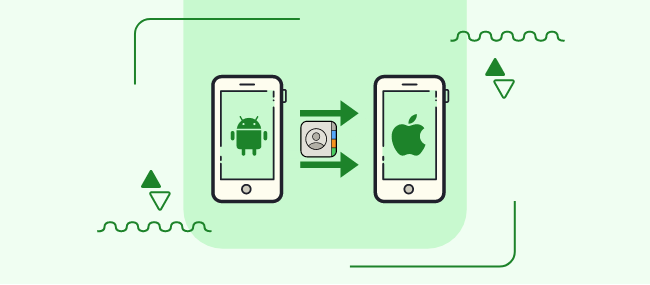Transfer contacts from Android phone to iPhone