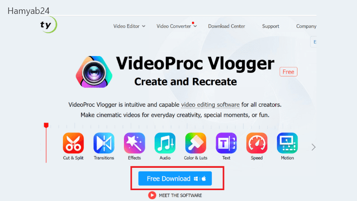  نرم افزار VideoProc Video Editing